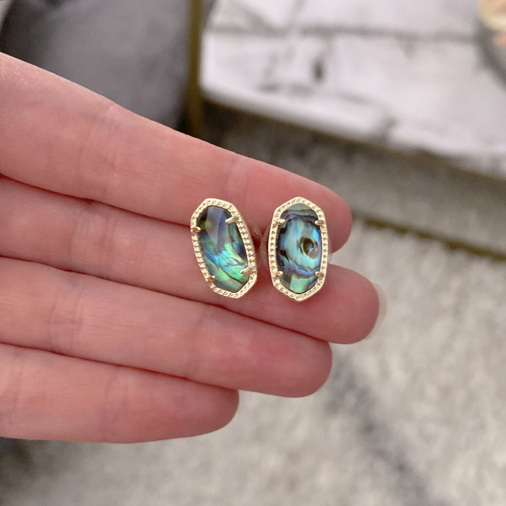Kendra Scott - Ellie Gold Abalone Shell Stud Earrings
